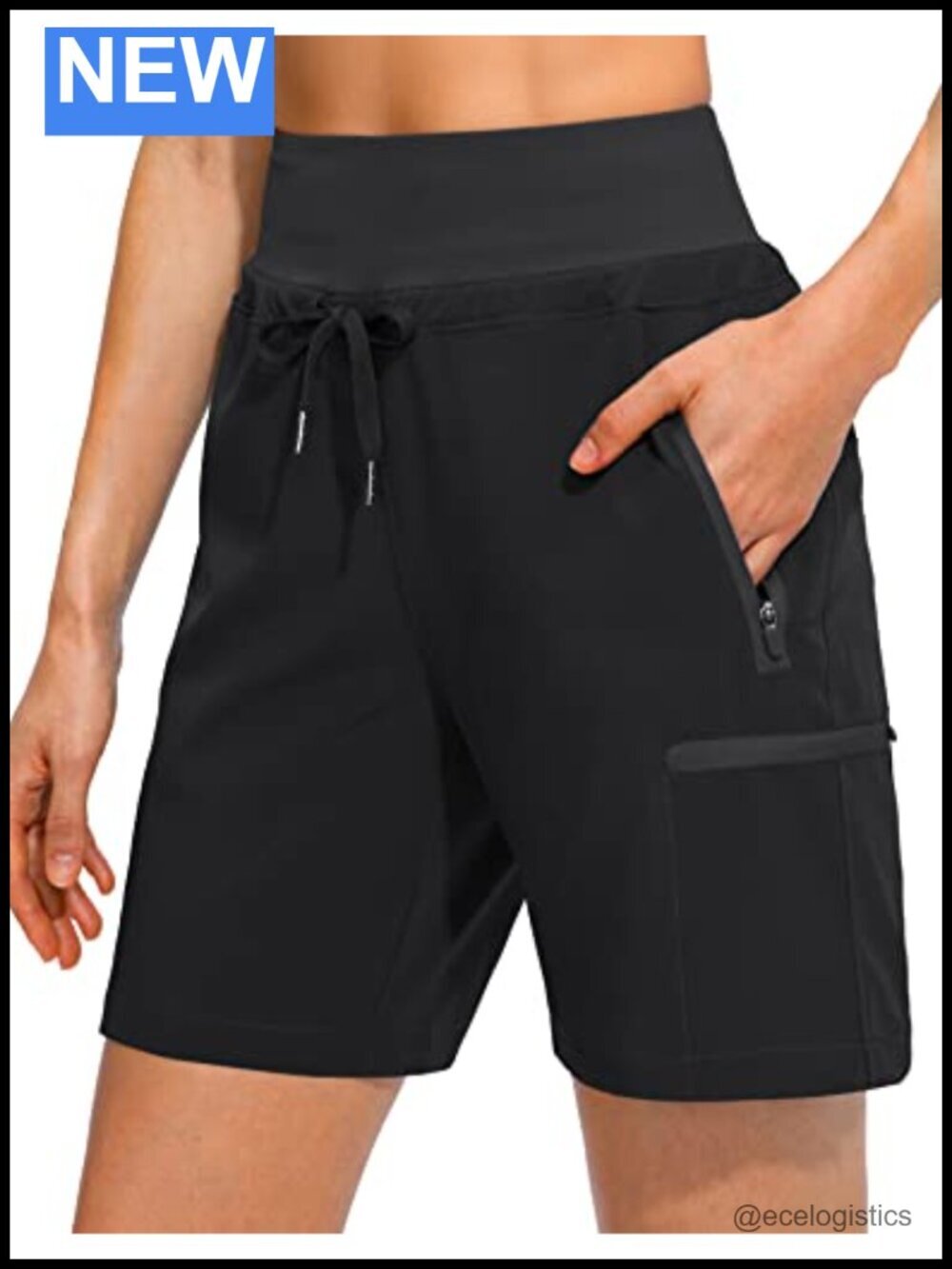Women's Hiking Cargo Shorts with Zipper Pockets Quick Dry 7 Inseam
